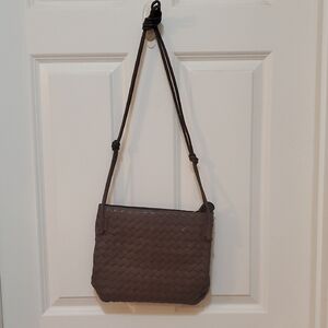 Chinese Laundry Brown Woven Crossbody Bag
